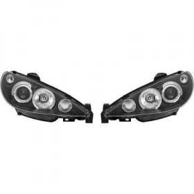 ENSEMBLE DE PHARES DESIGN 206. 98 06     KLARGLAS/SCHWARZ