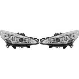 ENSEMBLE DE PHARES DESIGN 207. 06 12       KLARGLAS/CHROM