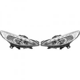 ENSEMBLE DE PHARES DESIGN 207. 06 12       KLARGLAS/CHROM