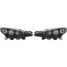 ENSEMBLE DE PHARES DESIGN 207. 06 12     KLARGLAS/SCHWARZ