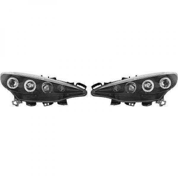 ENSEMBLE DE PHARES DESIGN 207. 06 12     KLARGLAS/SCHWARZ