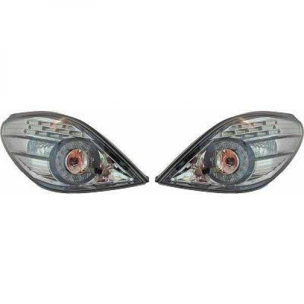 JEU DE FEUX ARRIÃˆRE DESIGN 207. 06 12 LED KLARGLAS/SCHWARZ