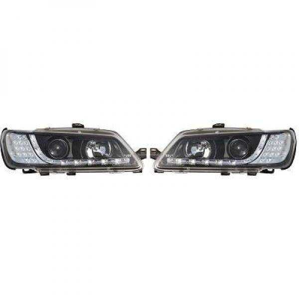 ENSEMBLE DE PHARES DESIGN 306. 93 97     KLARGLAS SCHWARZ