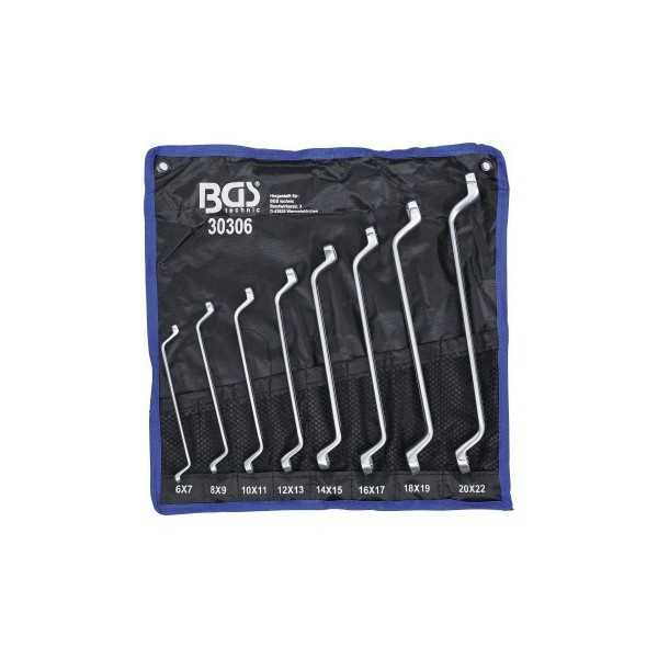 Jeu de clÃ©s Ã  Å“il doubles contre coudÃ©es 6 x 7 20 x 22 mm 8 piÃ¨ces