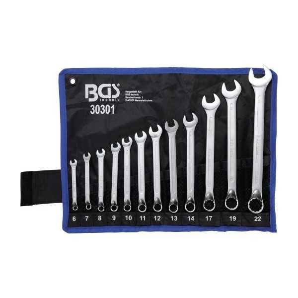 Jeu de clÃ©s mixtes coudÃ©es 6 22 mm 12 piÃ¨ces