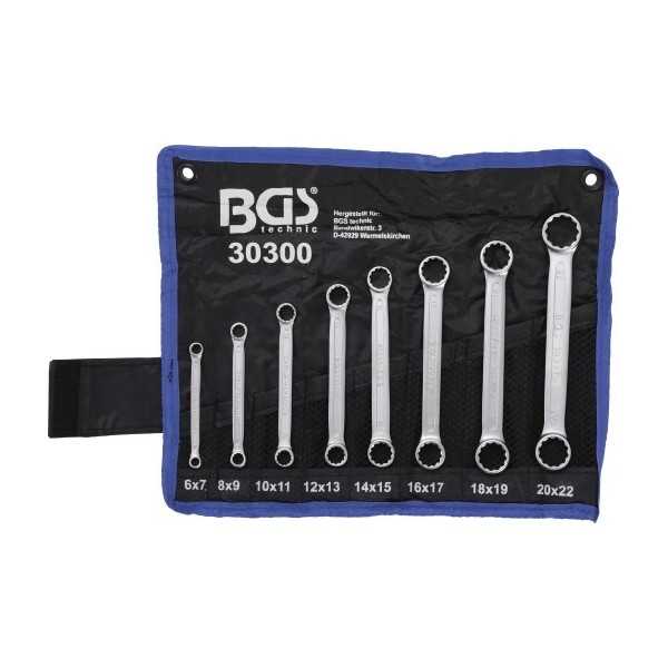 Jeu de clÃ©s Ã  Å“il doubles extra plates 6 22 mm 8 piÃ¨ces