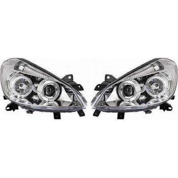 ENSEMBLE DE PHARE DESIGN CLIO. 05 09       KLARGLAS/CHROM