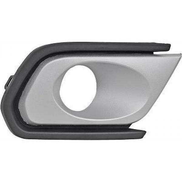 GRILLE DE PARE CHOCS. DROITE SANDERO. 17 21       SCHWARZ/SILBER