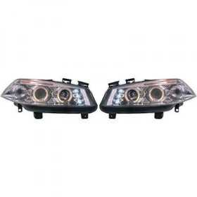SET PROJECTEUR DESIGN MEGANE. 02 05       KLARGLAS/CHROM