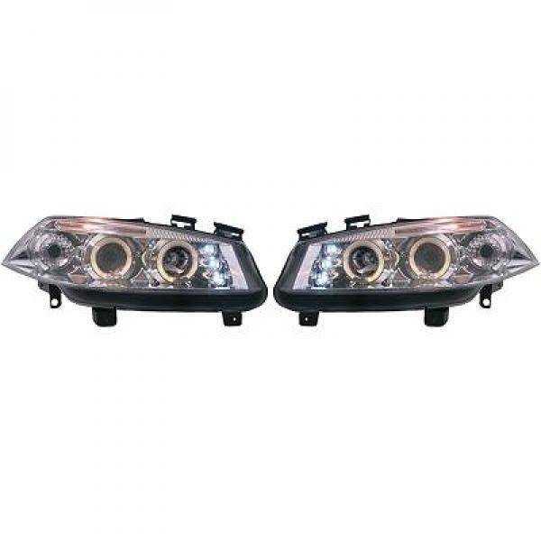 SET PROJECTEUR DESIGN MEGANE. 02 05       KLARGLAS/CHROM