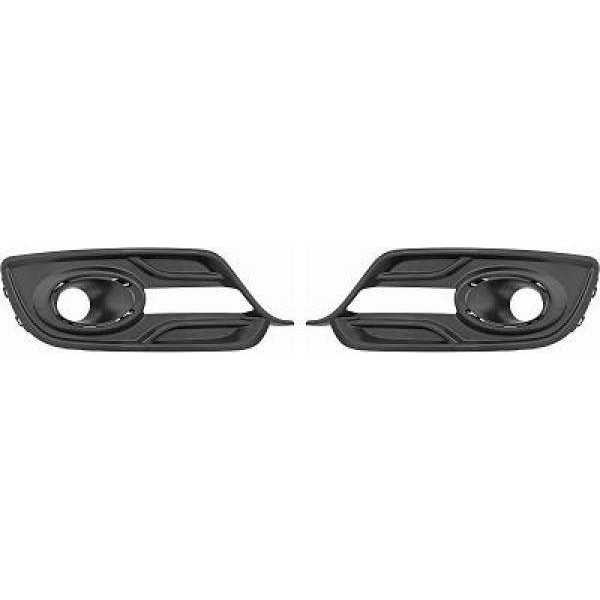 ENSEMBLE GRILLE DE PARE CHOCS MEGANE. 14 16              SCHWARZ