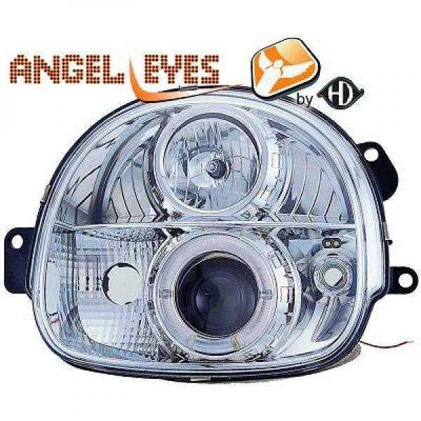 SET PROJECTEUR DESIGN TWINGO. 93 07       KLARGLAS/CHROM