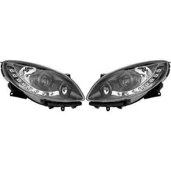 SET PROJECTEUR  DESIGN TWINGO. 07 11     KLARGLAS/SCHWARZ