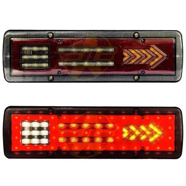 Kit feux arriÃ¨re LED 12V 24V pour camion ou remorque.