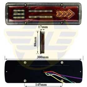 Kit feu arrière universel 12V 24V pour camion tracteur, remorque. |...