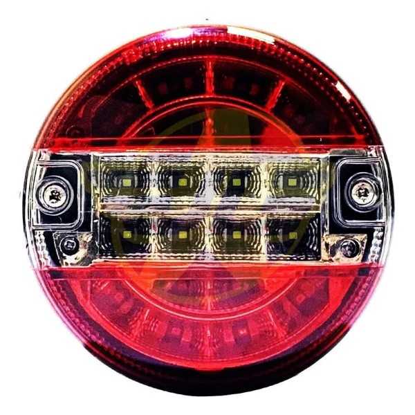 Feux arriÃ¨re ronds de camion ou remorque 12V 24V Ã  LED