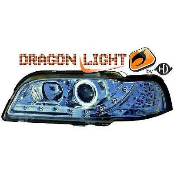 SET PROJECTEUR DESIGN S / V40. 96 00       KLARGLAS/CHROM