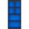 Insert de servante d'atelier 1/3 vide : 6 tablettes 408 x 189 x 32 mm