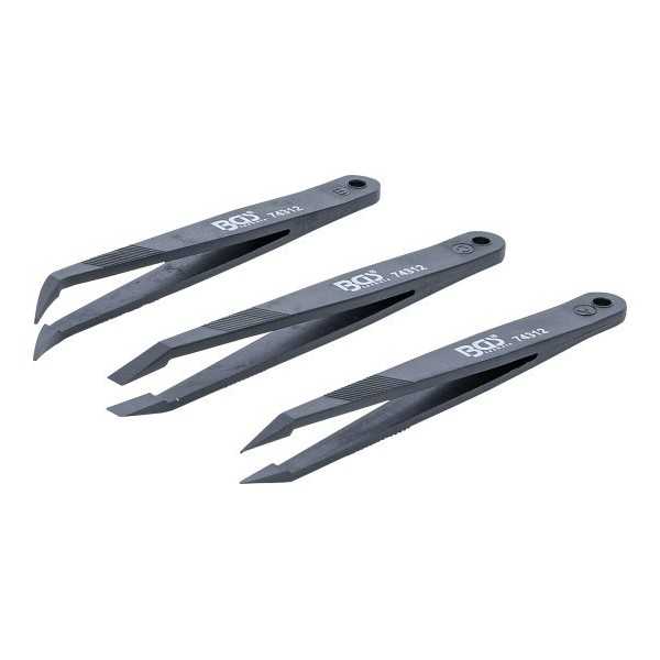 Jeu de pincettes en matiÃ¨re plastique 3 piÃ¨ces