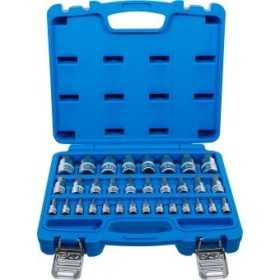 Jeu de douilles Ã  embouts 6 3 mm 1/4" / 10 mm 3/8" / 12 5 mm 1/2" Six pans femelle 2 19 mm / 1/4" 9/16" mÃ©triques et pouce