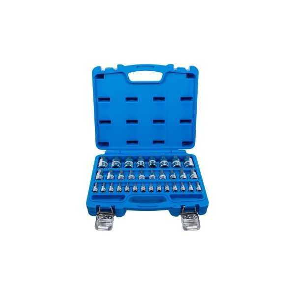 Jeu de douilles Ã  embouts 6 3 mm 1/4" / 10 mm 3/8" / 12 5 mm 1/2" Six pans femelle 2 19 mm / 1/4" 9/16" mÃ©triques et pouce