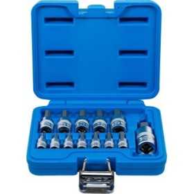 Jeu de douilles Ã  embouts 6 3 mm 1/4" / 10 mm 3/8" / 12 5 mm 1/2" six pans intÃ©rieurs 2 14 mm 13 piÃ¨ces