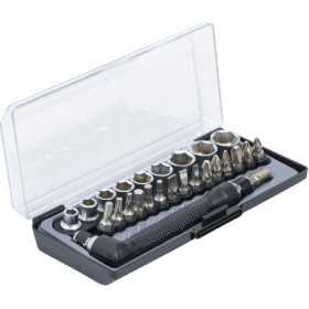 Jeu dâ€™embouts et de douilles/angulaire transmission 6 3 mm 1/4" 26 piÃ¨ces