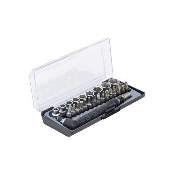 Jeu dâ€™embouts et de douilles/angulaire transmission 6 3 mm 1/4" 26 piÃ¨ces