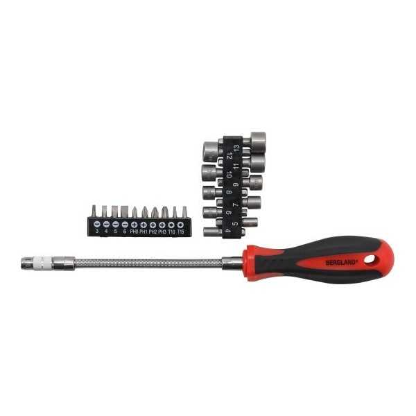 Jeu dâ€™embouts de tournevis avec tige flexible 31 piÃ¨ces