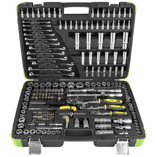 COFFRET Ã€ OUTILS 216 PIÃˆCES 6 PANS - CHROME