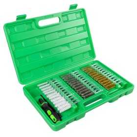COFFRET DE 38 BROSSES MÃ‰TAL NYLON LAITON