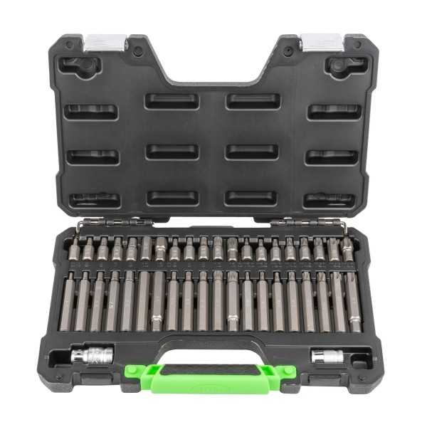 JEU DE 42 EMBOUTS DE VISSAGE INVIOLABLE TORX 12 ET 6 PANS