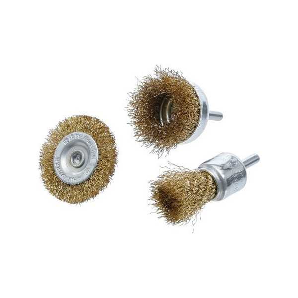 Jeu de brosses Ã  fil dâ€™acier Ã˜ 25 50 mm 3 piÃ¨ces