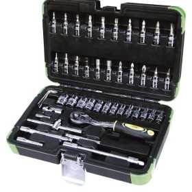 COFFRET DE DOUILLES DE 46 PIÃˆCES 6 PANS