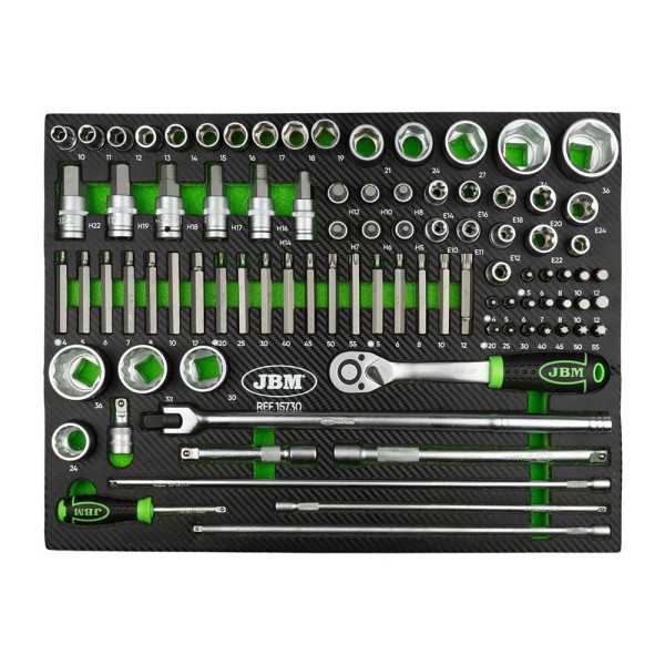 DOUILLE HEXAGONALE 1 2 DANS UN PLATEAU EN MOUSSE TENDRE EVA