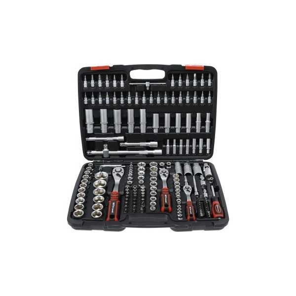 Coffret de douilles 6 3 mm 1/4" / 10 mm 3/8" / 12 5 mm 1/2" 172 piÃ¨ces