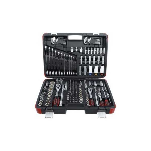 Coffret de douilles 6 3 mm 1/4" / 10 mm 3/8" / 12 5 mm 1/2" 176 piÃ¨ces