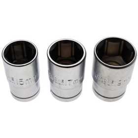 Jeu de douilles 12 5 mm 1/2" 15 17 19 mm 3 piÃ¨ces