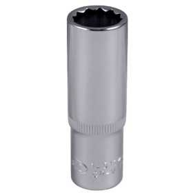 DOUILLE 1 2 12 PANS 75MM LONG 18MM CHROME