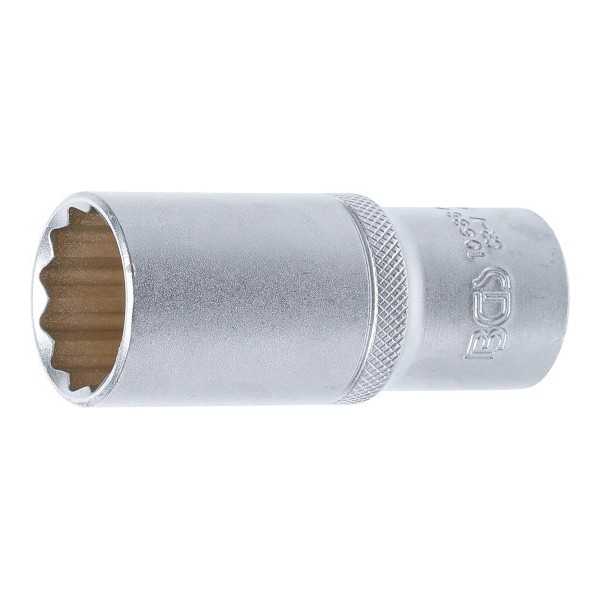 Douille pour clÃ© douze pans longue 12 5 mm 1/2" 24 mm