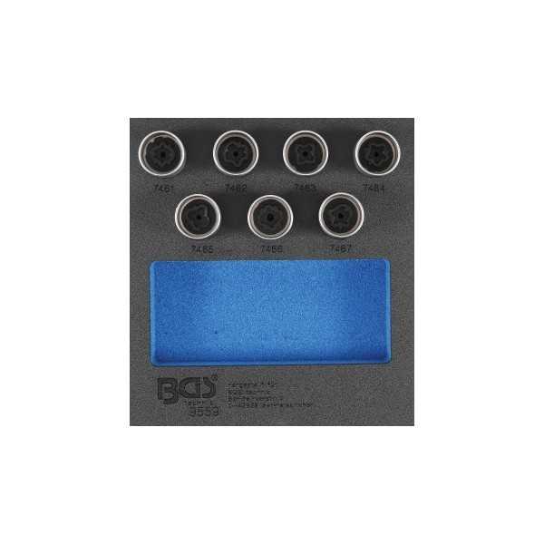 Insert de servante d'atelier 1/6 : Jeu dâ€™outils pour Ã©crous antivol pour Opel type D 7 piÃ¨ces