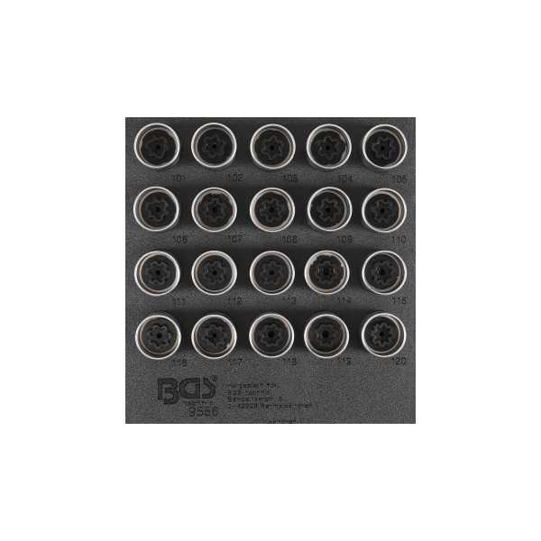 Insert de servante d'atelier 1/6 : Jeu dâ€™outils pour Ã©crous antivol pour Opel type A 20 piÃ¨ces