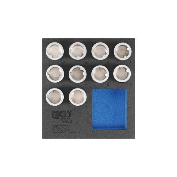 Insert de servante d'atelier 1/6 : Jeu dâ€™outils pour Ã©crous antivol pour Land Rover 10 piÃ¨ces