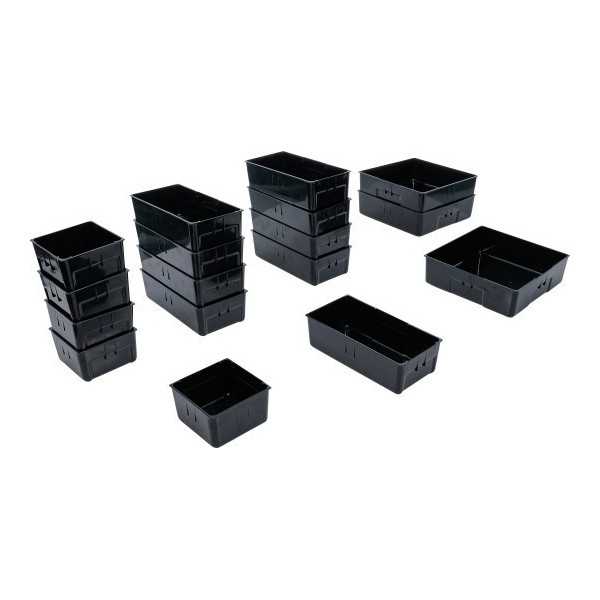 Compartiments de rangement en matiÃ¨re plastique pour servante dâ€™atelier 17 piÃ¨ces