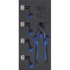 Insert de servante d'atelier 1/3 : Kit de cintrage de tuyaux de freins avec colliers 4 75 + 6 mm