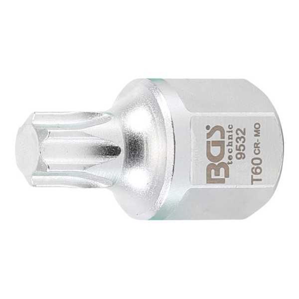 Douille Ã  embouts pour courroies en V 12 5 mm 1/2" hexagone mÃ¢le 22 mm profil T pour Torx T60