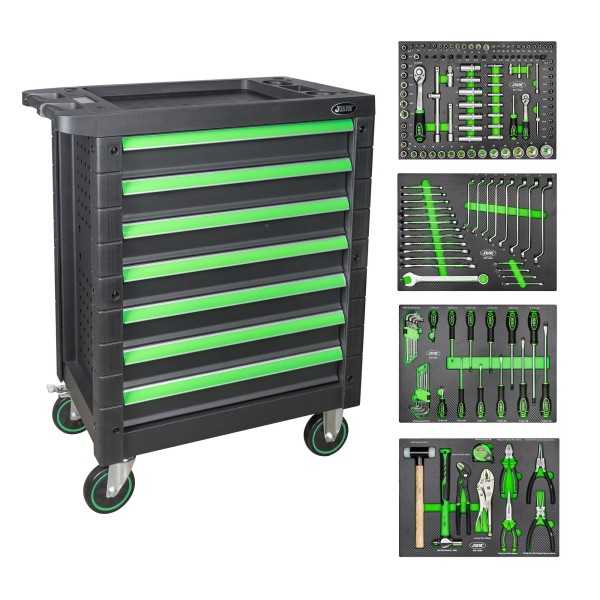 SERVANTE D OUTILS 7 TIROIRS Ã‰GAUX - VERD