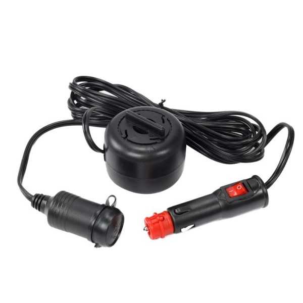 Rallonge prise allume-cigare 300 cm avec enrouleur, prise EURO/DIN ...