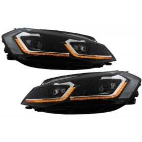 Phares LED pour VW Golf 7.5 VII 17 17+ R Look Clignotants SÃ©quentiels Dynamiques
