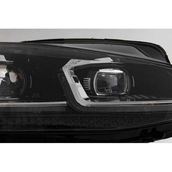 Phares LED pour VW Golf 7.5 VII 17 17+ R Look Clignotants Séquentie...